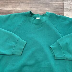 Vintage Fruit Of The Loom Womens‎ XXL Crewneck Cotton Blend Blank Casual Sweater